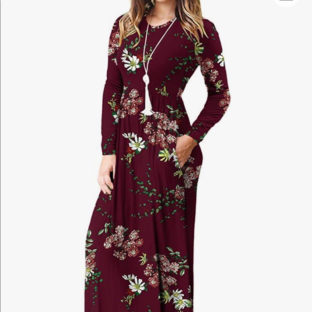 VIISHOW Floral Print Maxi Dress